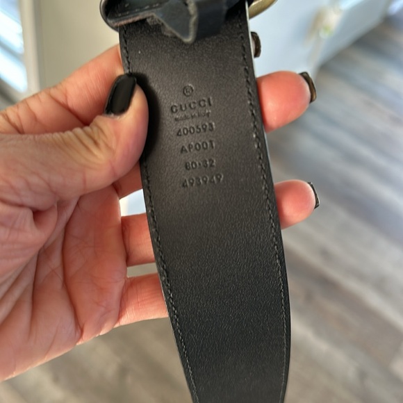 Gucci 2015 re-edition Marmont wide GG buckle belt size 80 - Picture 5 of 8
